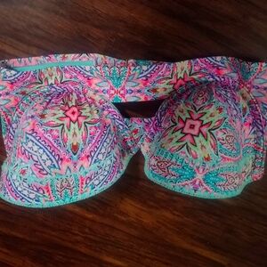 3/$25 Shade and Shore Strapless Bikini Top Size 34D